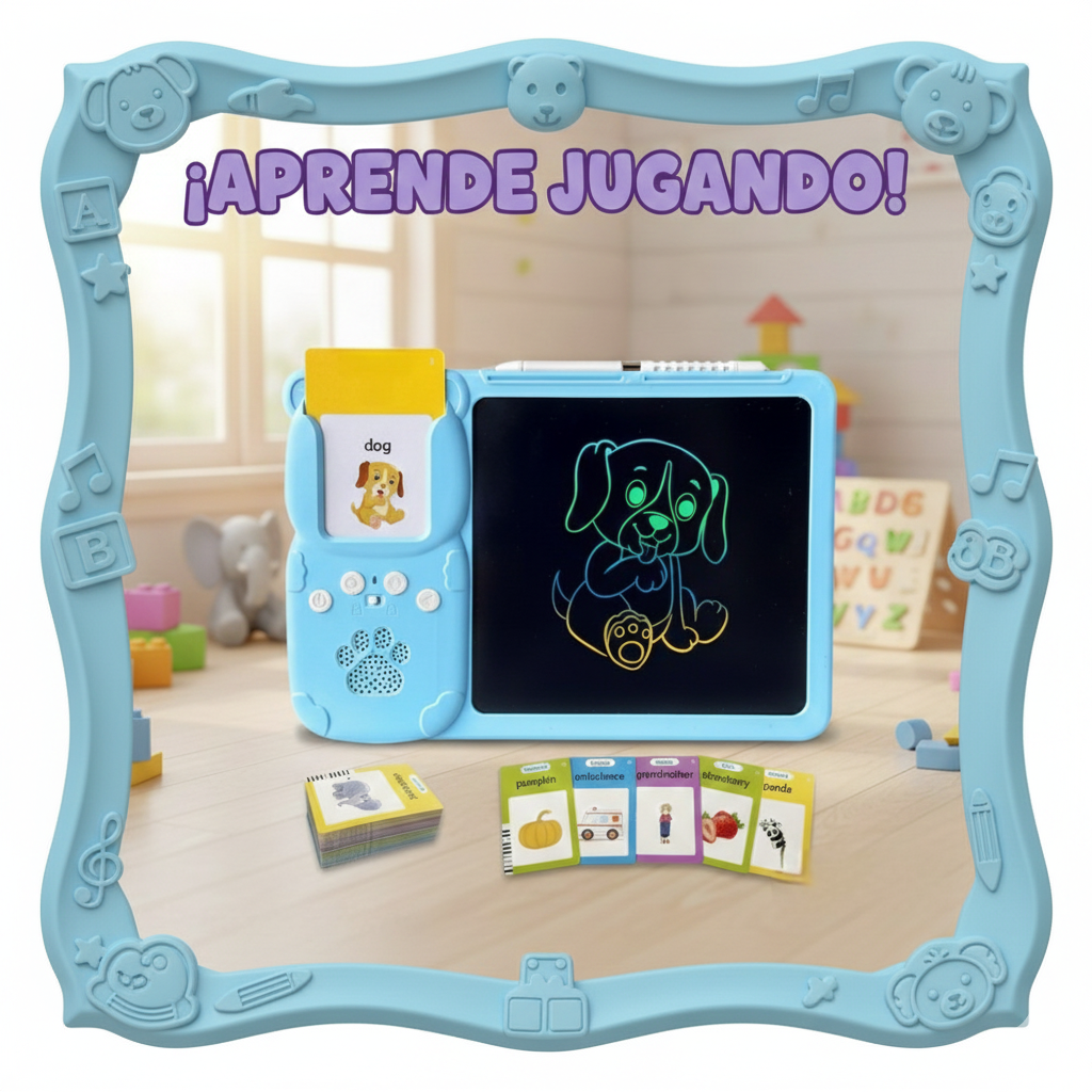 Tableta LCD de Escritura y Lector de Flash Parlantes