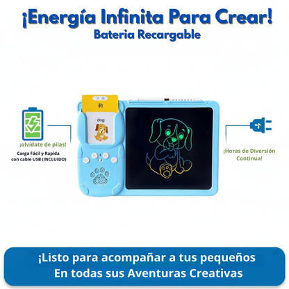 Tableta LCD de Escritura y Lector de Flash Parlantes