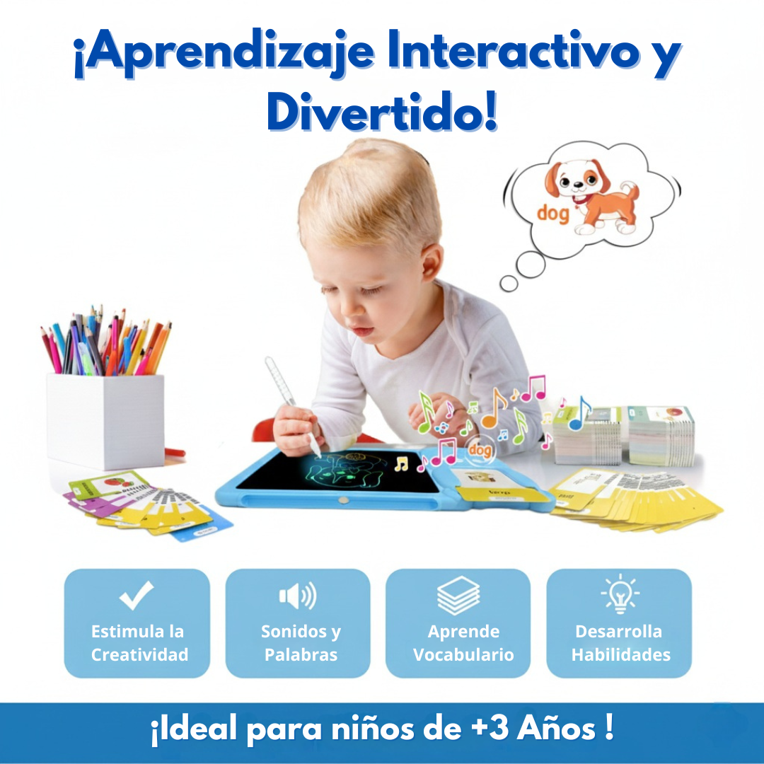 Tableta LCD de Escritura y Lector de Flash Parlantes