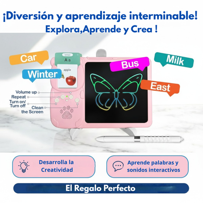 Tableta LCD de Escritura y Lector de Flash Parlantes